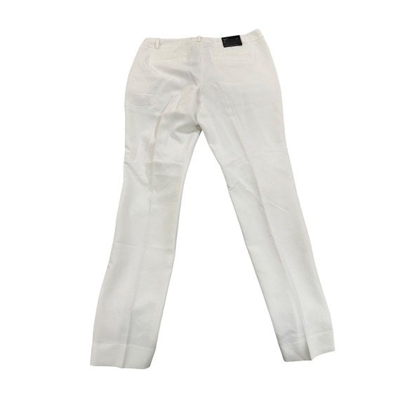 Banana Republic Ryan Straight Leg Pants Women 2 White NEW Mid Rise Slim Fit - Picture 7 of 12